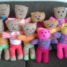 Thanks to the Knitting English Group from Kelvin Grove for more gorgeous teddies!